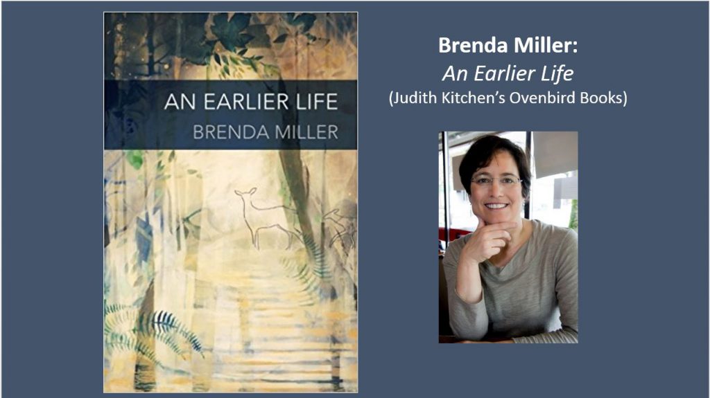 Book cover image of "An Earlier Life" with photo of the author, Brenda Miller, next to it.